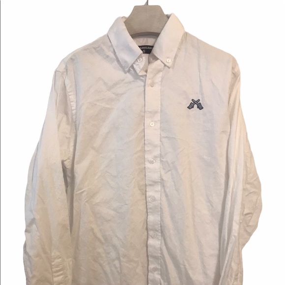 Chainsaw Shirt Button Down White Small Embroidered - Picture 6 of 16